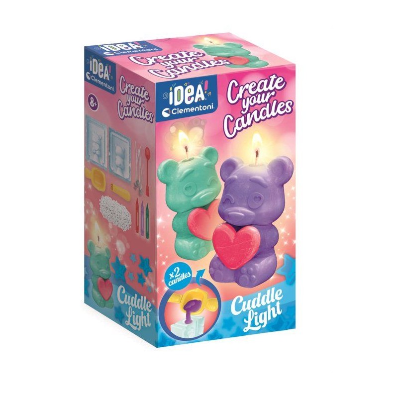 Crée tes bougies - Clementoni - Coffret de 2 bougies - Série Teddy B