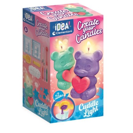 Crée tes bougies - Clementoni - Coffret de 2 bougies - Série Teddy B