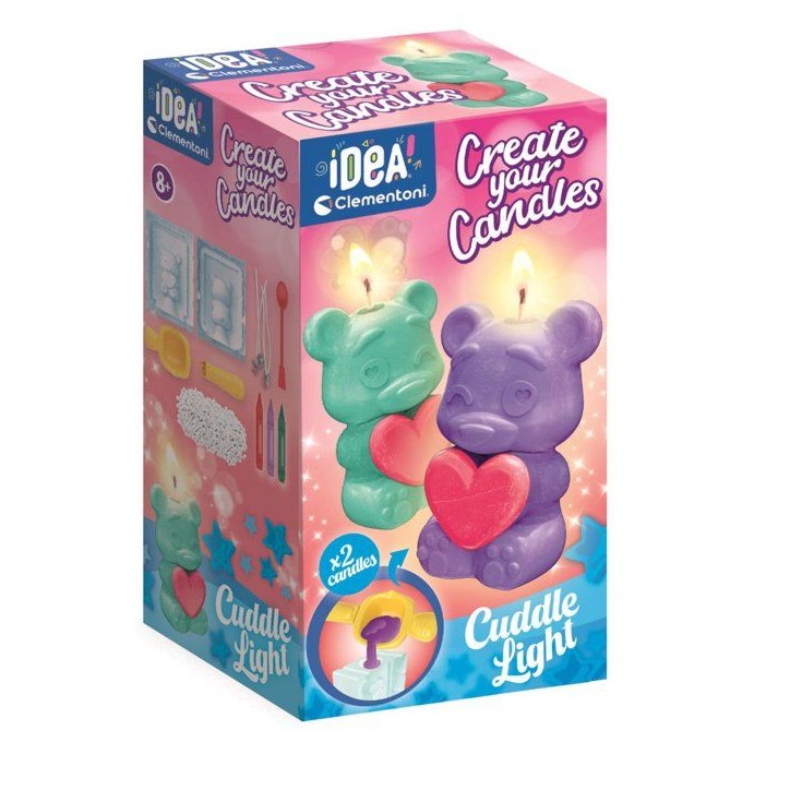 Crée tes bougies - Clementoni - Coffret de 2 bougies - Série Teddy Bear - a partir de 8 ans Crée tes bougies - Clementoni - Coffret de 2 bougies - Série Teddy Bear - a partir de 8 ans