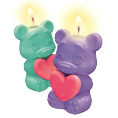 Crée tes bougies - Clementoni - Coffret de 2 bougies - Série Teddy Bear - a partir de 8 ans