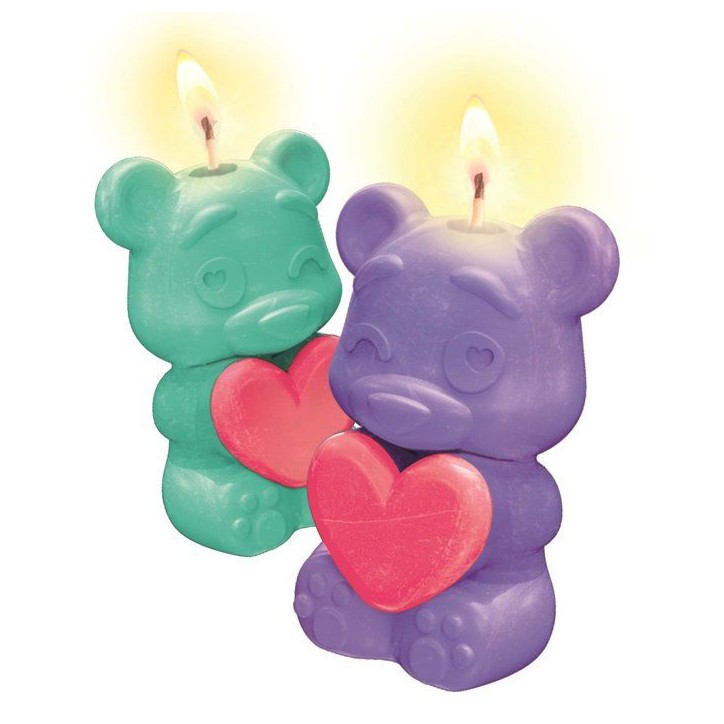 Crée tes bougies - Clementoni - Coffret de 2 bougies - Série Teddy Bear - a partir de 8 ans Crée tes bougies - Clementoni - Coffret de 2 bougies - Série Teddy Bear - a partir de 8 ans