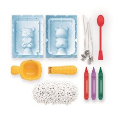 Crée tes bougies - Clementoni - Coffret de 2 bougies - Série Teddy B