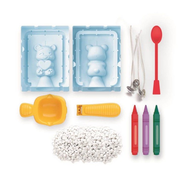 Crée tes bougies - Clementoni - Coffret de 2 bougies - Série Teddy Bear - a partir de 8 ans Crée tes bougies - Clementoni - Coffret de 2 bougies - Série Teddy Bear - a partir de 8 ans