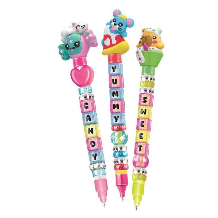 Crée tes Stylos - Clementoni - Mini atelier des Stylos - Coffret Foodies - 3 Stylos inclus et accessoires - Des 6 ans