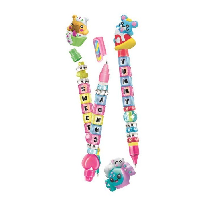 Crée tes Stylos - Clementoni - Mini atelier des Stylos - Coffret Foodies - 3 Stylos inclus et accessoires - Des 6 ans