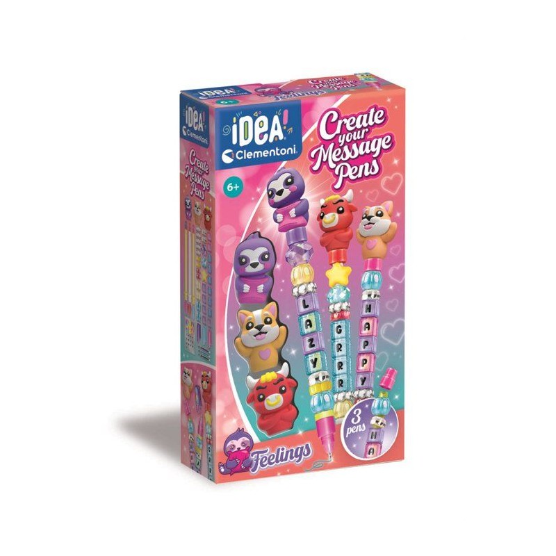 Crée tes Stylos - Clementoni - Mini atelier des Stylos - Coffret Feel