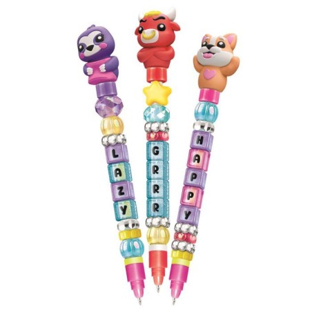 Crée tes Stylos - Clementoni - Mini atelier des Stylos - Coffret Feelings - 3 Stylos inclus et accessoires - Des 6 ans