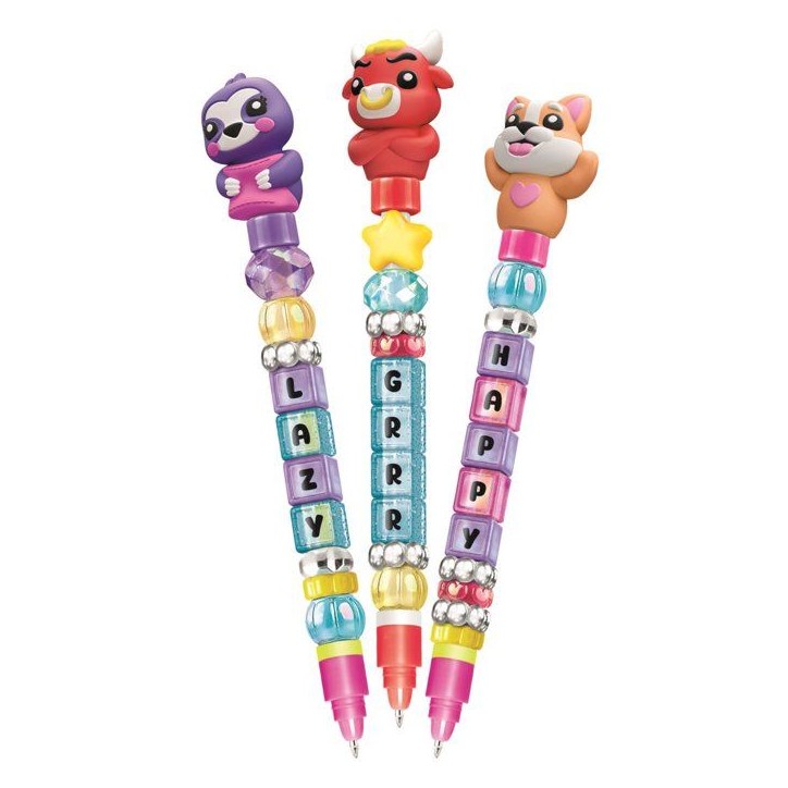Crée tes Stylos - Clementoni - Mini atelier des Stylos - Coffret Feelings - 3 Stylos inclus et accessoires - Des 6 ans