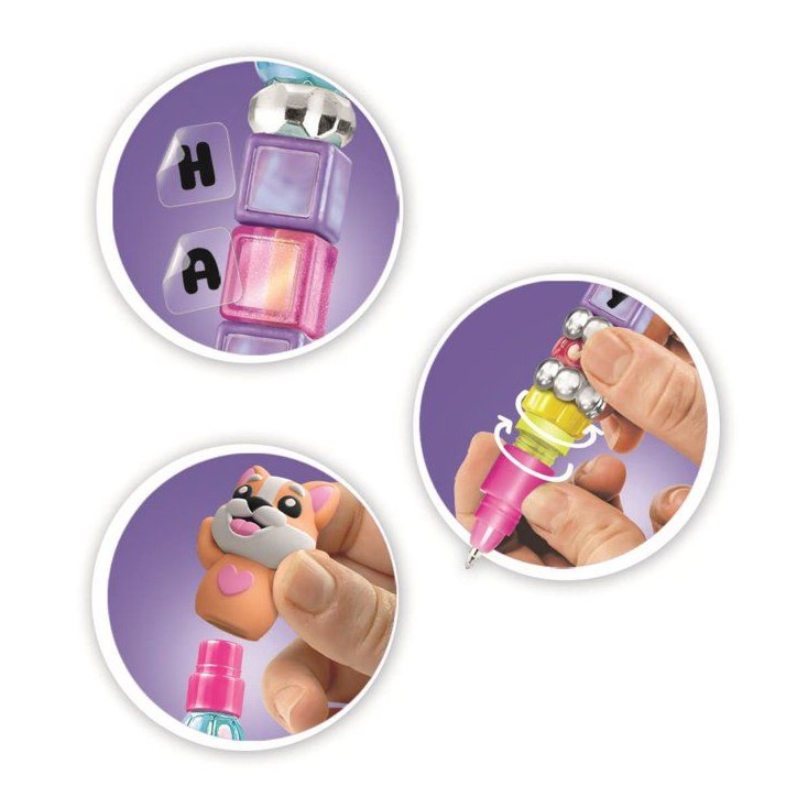 Crée tes Stylos - Clementoni - Mini atelier des Stylos - Coffret Feelings - 3 Stylos inclus et accessoires - Des 6 ans
