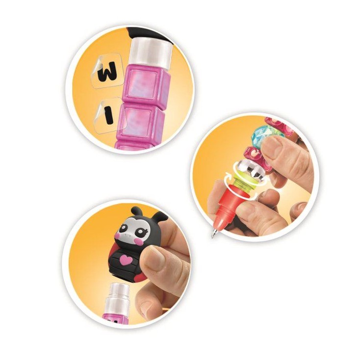 Crée tes Stylos - Clementoni - Mini atelier des Stylos - Coffret Lucky Charms - 3 Stylos inclus et accessoires - Des 6 ans