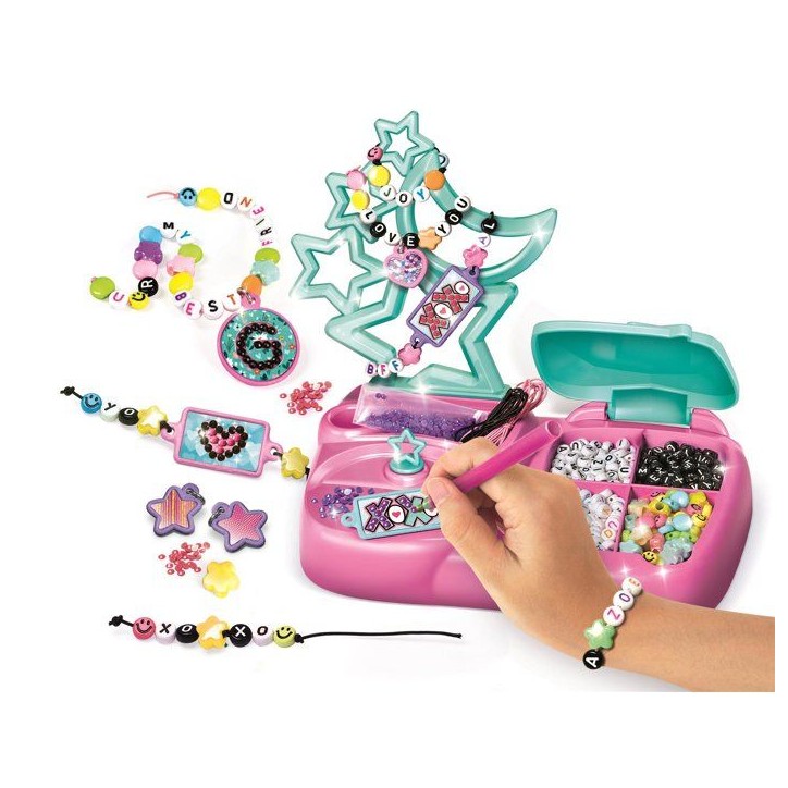 Coffret Bijoux Message Creations Swiftie - Clementoni - Perles, Strass & Cordons Élastiques - Bracelets et Colliers a Personnal Coffret Bijoux Message Creations Swiftie - Clementoni - Perles, Strass & Cordons Élastiques - Bracelets et Colliers a Personnal