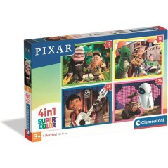 CLEMENTONI - Puzzle 4 en 1 - Pixar