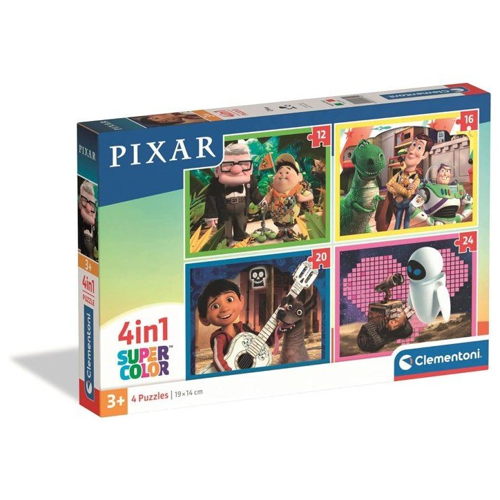 CLEMENTONI - Puzzle 4 en 1 - Pixar CLEMENTONI - Puzzle 4 en 1 - Pixar