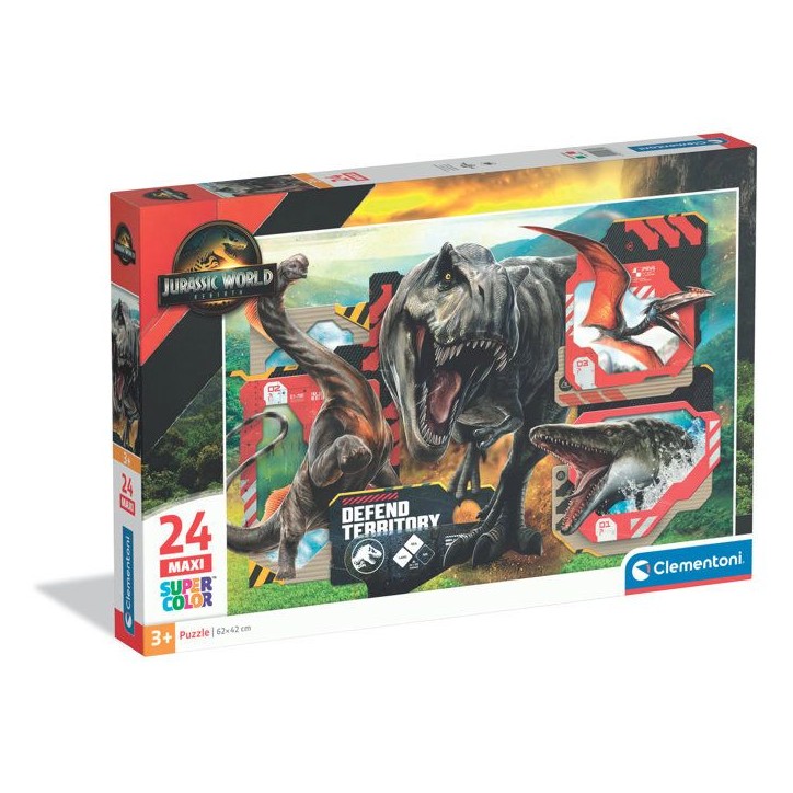 CLEMENTONI - 24 pieces Maxi - Jurassic World