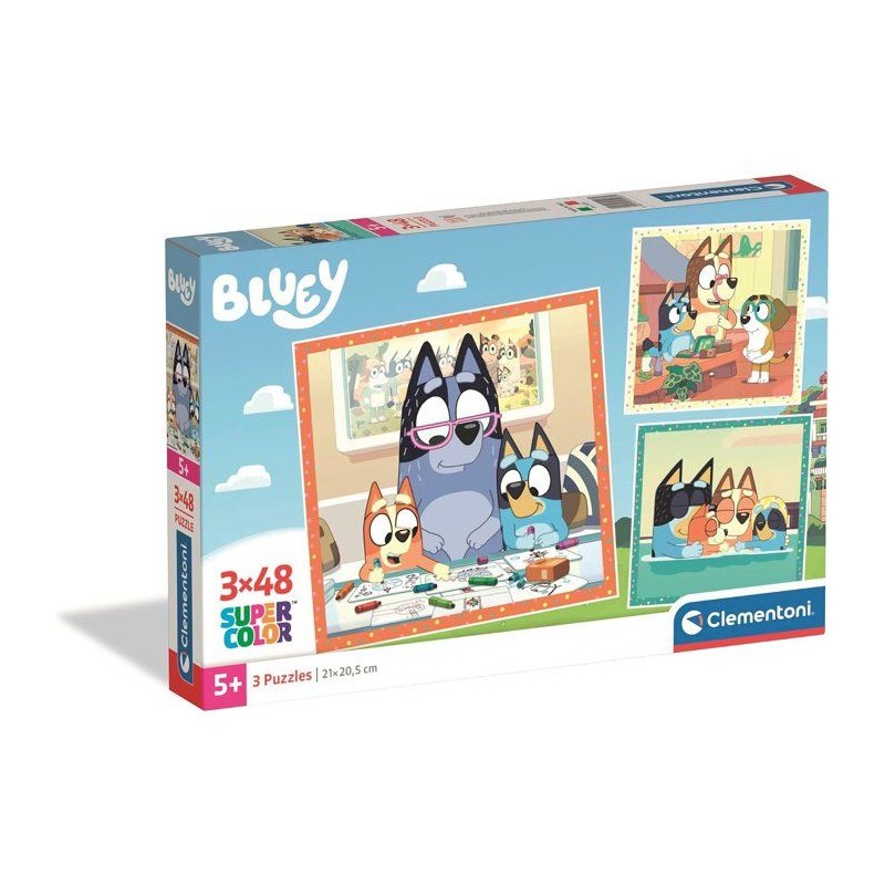 Puzzle 3x48 pieces - Bluey