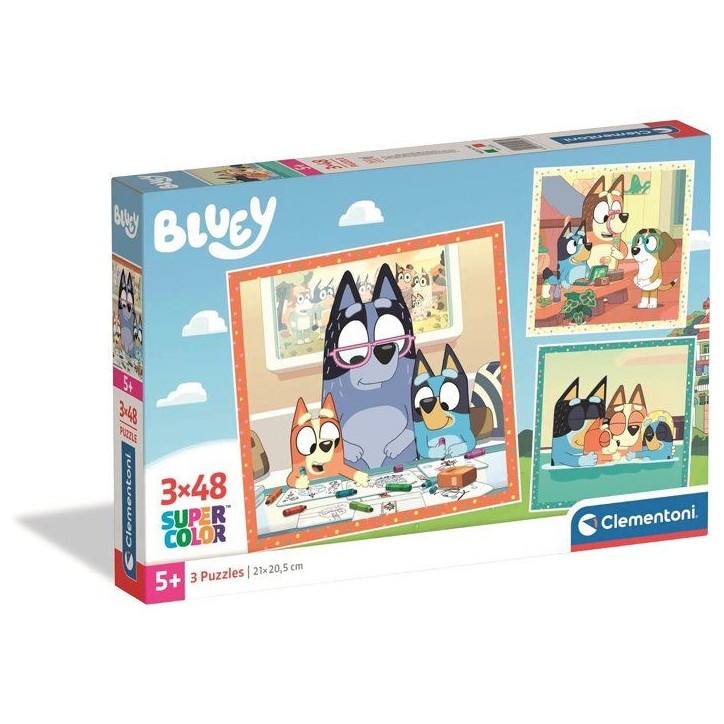 Puzzle 3x48 pieces - Bluey