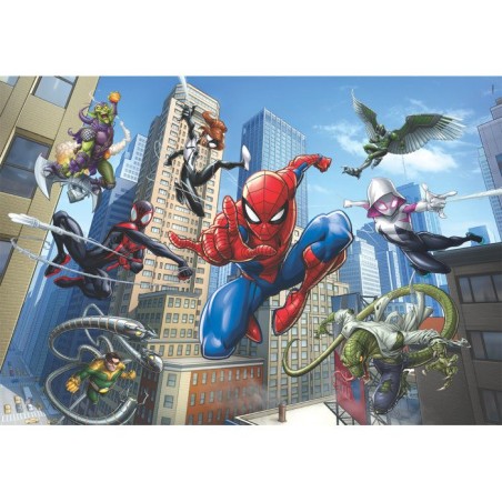 Clementoni - SpiderMan - Puzzles 104 Pieces Super - Puzzle enfant - Des 6 ans - 38x27cm