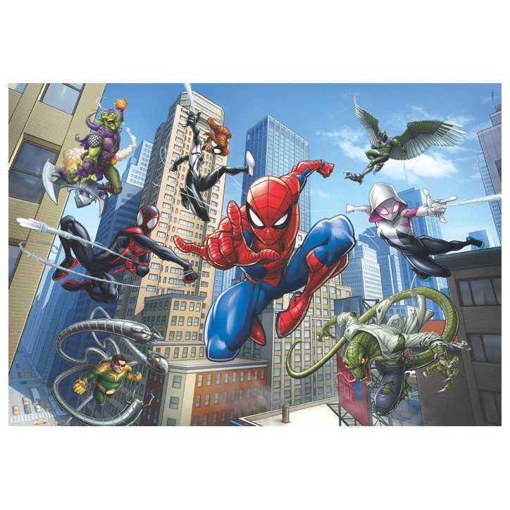 Clementoni - SpiderMan - Puzzles 104 Pieces Super - Puzzle enfant - Des 6 ans - 38x27cm