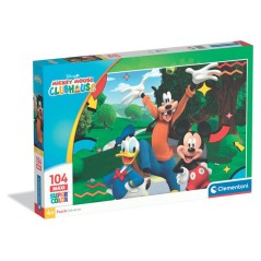 Clementoni - Mickey Mouse - Puzzles 104 Pieces - Maxi Super Color - Pu