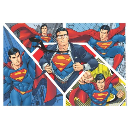 Clementoni - Superman - Puzzles 104 Pieces - Maxi Super Color - Puzzle enfant - Des 4 ans - 45x62cm