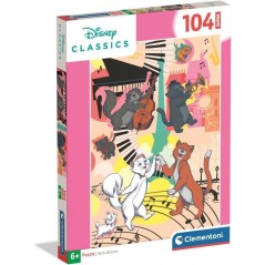 Clementoni - Aristochats - Puzzles 104 Pieces Super - Puzzle enfant -