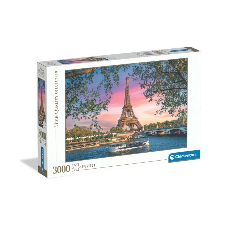 CLEMENTONI - 3000 pieces - Iron Lady in Pink