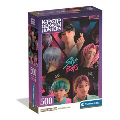 Clementoni - K-Pop Demon Hunters - Puzzle 500 Pieces - Puzzle enfant -