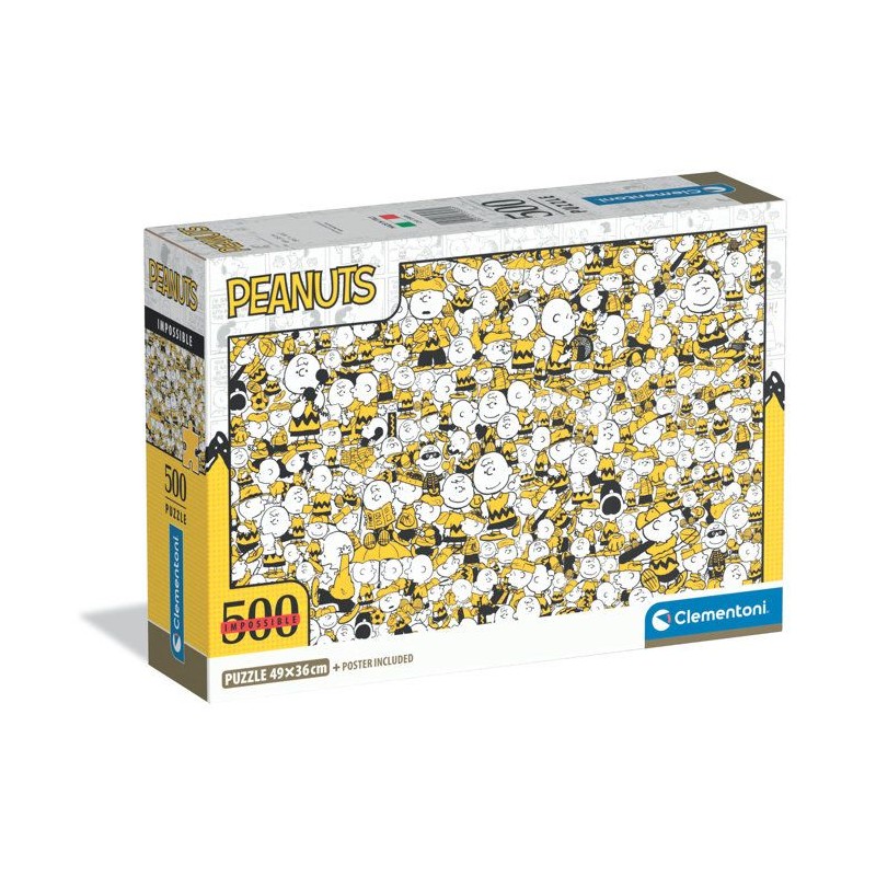 CLEMENTONI - Compact 500 pieces - Impossible Snoopy
