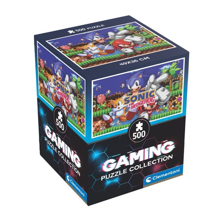CLEMENTONI - Cube 500 pieces - Sonic CLEMENTONI - Cube 500 pieces - Sonic