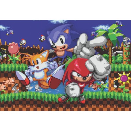 CLEMENTONI - Cube 500 pieces - Sonic