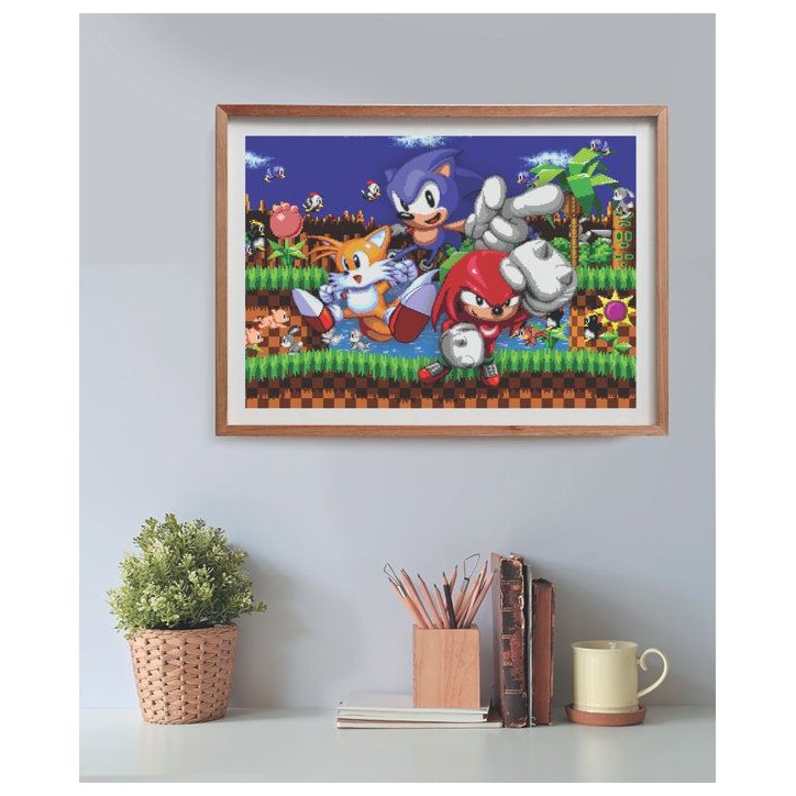 CLEMENTONI - Cube 500 pieces - Sonic CLEMENTONI - Cube 500 pieces - Sonic
