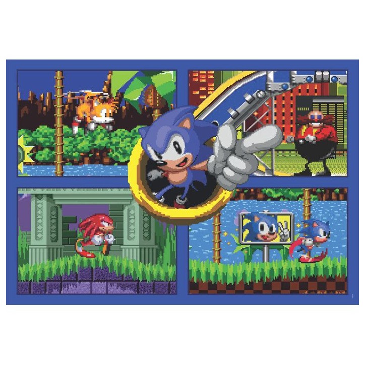 CLEMENTONI - Cube 500 pieces - Sonic CLEMENTONI - Cube 500 pieces - Sonic