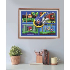 CLEMENTONI - Cube 500 pieces - Sonic