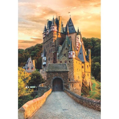CLEMENTONI - Compact 1000 pieces - Golden Hour at Eltz Castle