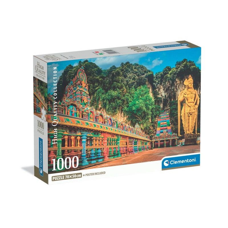 CLEMENTONI - Compact 1000 pieces - Painted Batu Caves