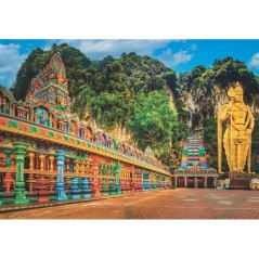 CLEMENTONI - Compact 1000 pieces - Painted Batu Caves