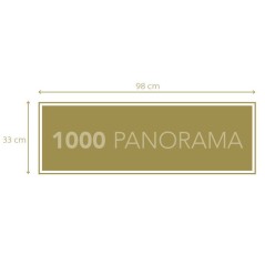 CLEMENTONI - Compact 1000 pieces Panorama - Twilight Over the Eternal