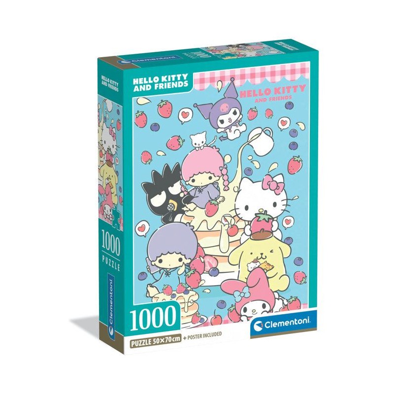 CLEMENTONI - Compact 1000 pieces - Hello Kitty
