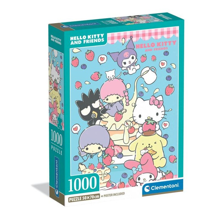 CLEMENTONI - Compact 1000 pieces - Hello Kitty CLEMENTONI - Compact 1000 pieces - Hello Kitty