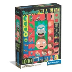 CLEMENTONI - Compact 1000 pieces - Rick&Morty