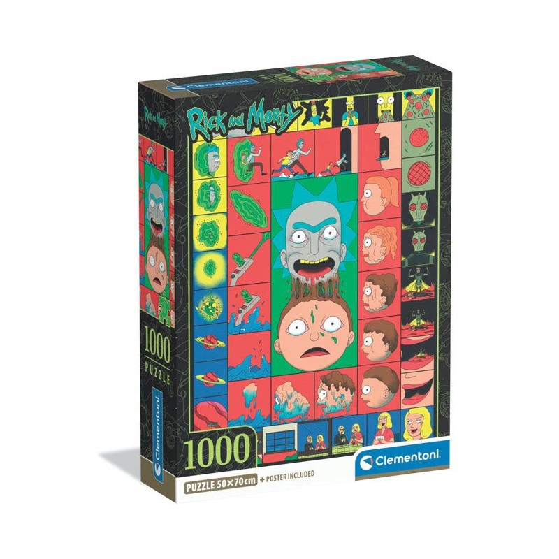 CLEMENTONI - Compact 1000 pieces - Rick&Morty