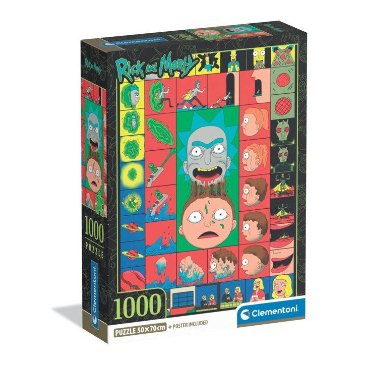 CLEMENTONI - Compact 1000 pieces - Rick&Morty CLEMENTONI - Compact 1000 pieces - Rick&Morty