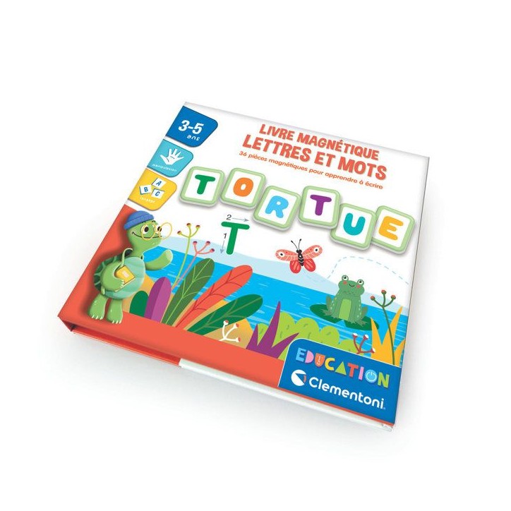 CLEMENTONI - Livre magnétique - Lettres et mots