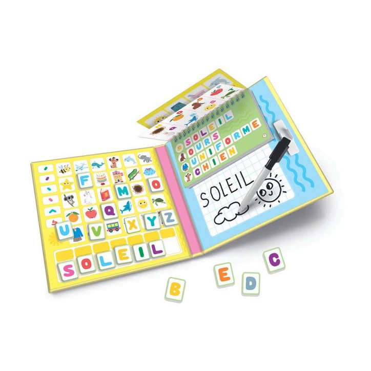 CLEMENTONI - Livre magnétique - Lettres et mots
