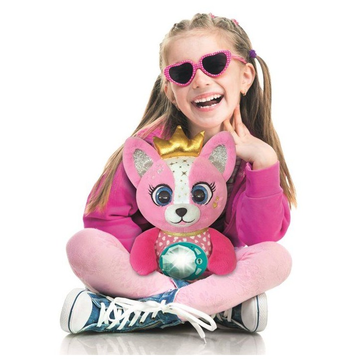 Emy - Ma peluche a secrets - Clementoni - Univers tendre et magique - Enregistre jusqu'a 5 messages - Des 4 ans