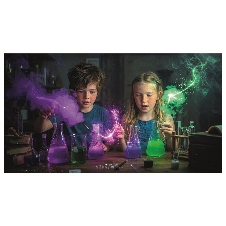 Abracadabra - Clementoni - Chimie et Potions Magiques - Coffret Scientifique - Expériences de Chimie – Des 8 ans