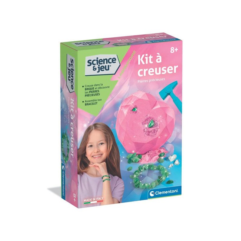 Kit a creuser - Pierres précieuses - Clementoni - Science & Jeu - Jeu