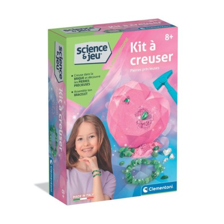 Kit a creuser - Pierres précieuses - Clementoni - Science & Jeu - Jeu