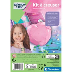 Kit a creuser - Pierres précieuses - Clementoni - Science & Jeu - Jeu