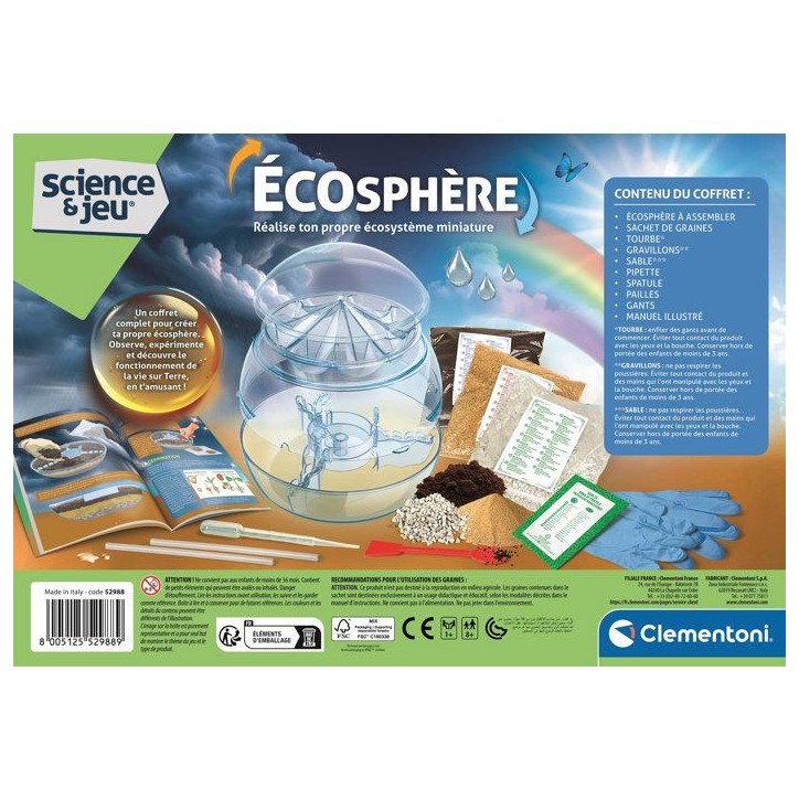 L'écosphere - Clementoni - Science & Jeu - Jeux Scientifiques